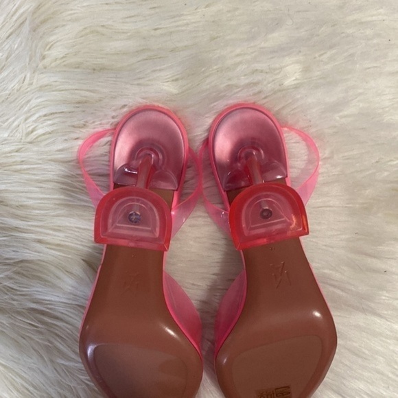 New Amina Muaddi Begum Glass pointed toe slingback pump size 39EU - Picture 10 of 15